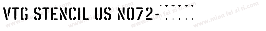 Vtg Stencil US No72字体转换